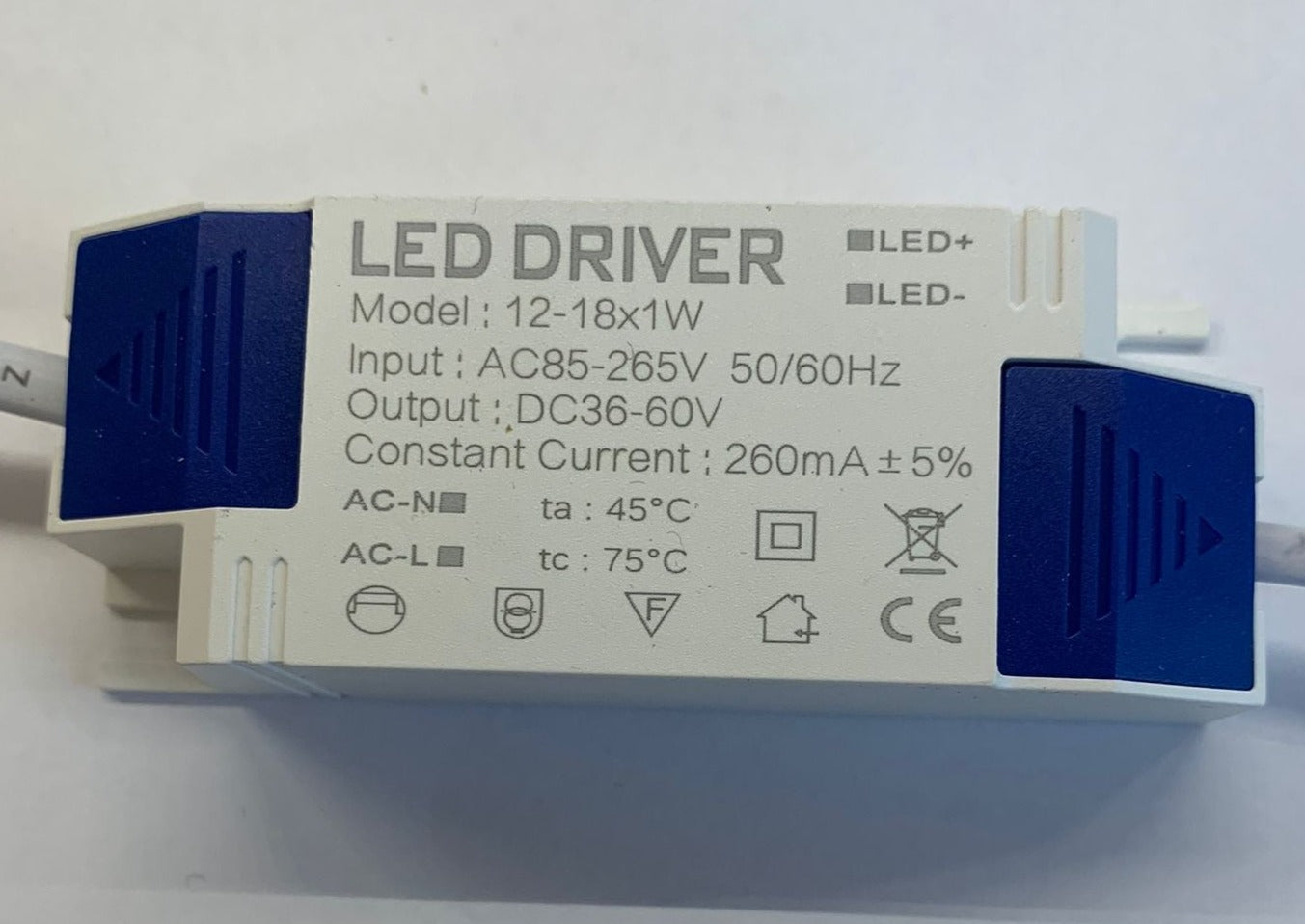 LED Driver power supply 12-18x1W 260mA Power Supply Dark Energy