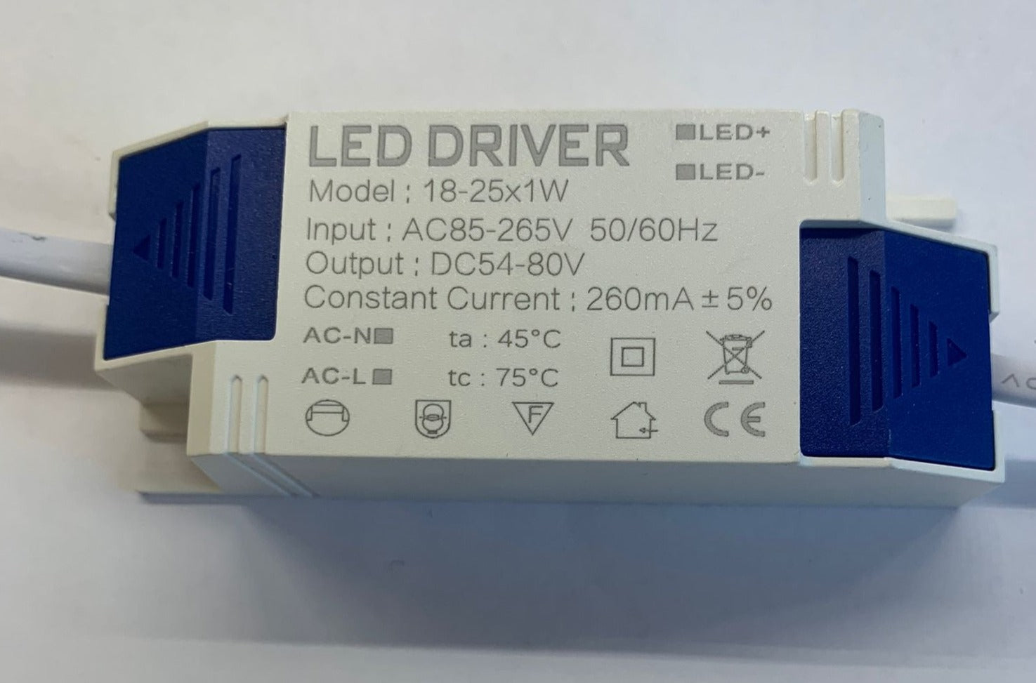 LED Driver power supply 18-25x1W 260mA Power Supply Dark Energy